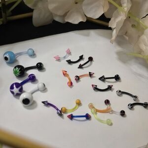 16g Plastic Body Jewelry Bundle